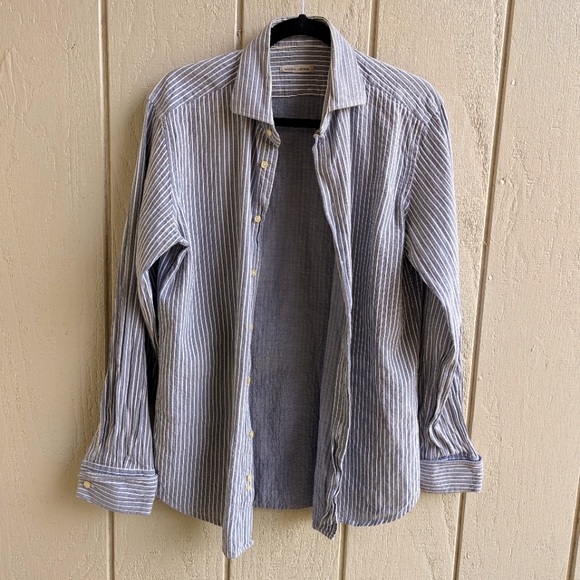 Krizia Uomo button down Stripe 41 - Picture 1 of 4